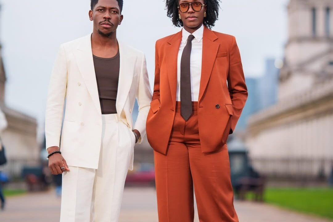 Moses & Marie Bliss Celebrated Their 2nd Wedding Anniversary In Coordinated Suits!